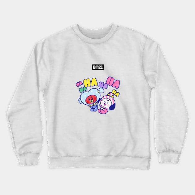 bt21 bts exclusive design 109 Crewneck Sweatshirt by Typography Dose